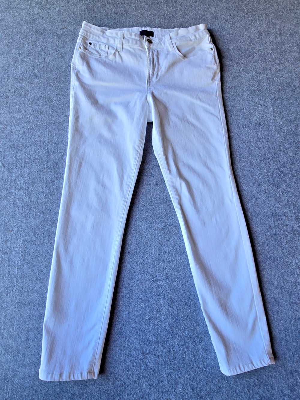 NYDJ Women's Jeans Ankle Stretch White Size 8 (30"x27")